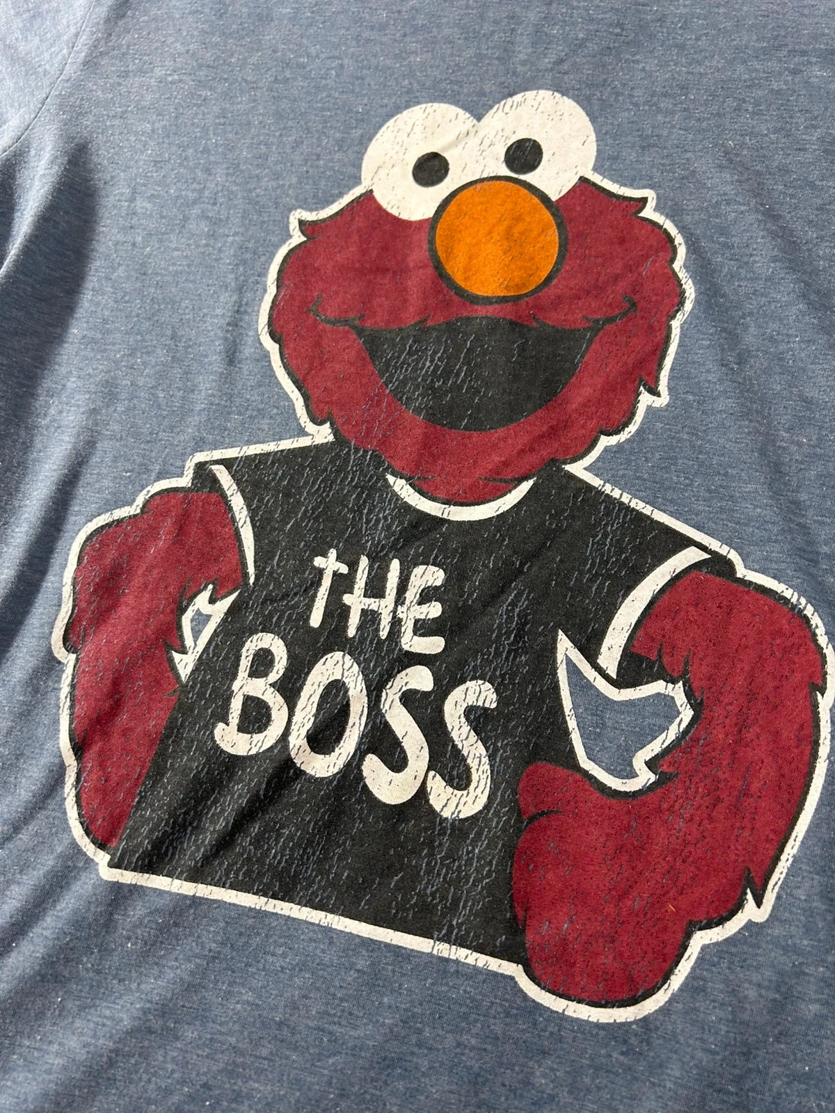 Blauw T-shirt met the boss elmo print maat M – photo 5